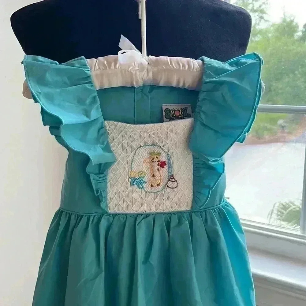 GIRLS SMOCKED CANDY NWOT DRESS SIZE 4T - Picture 3 of 7